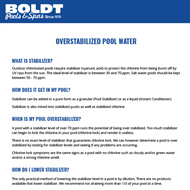 Overstabilized Pool Water
